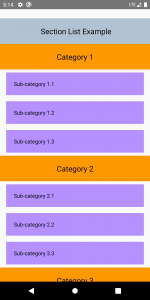 How To Show Data In List In React Native Using Flat Section List