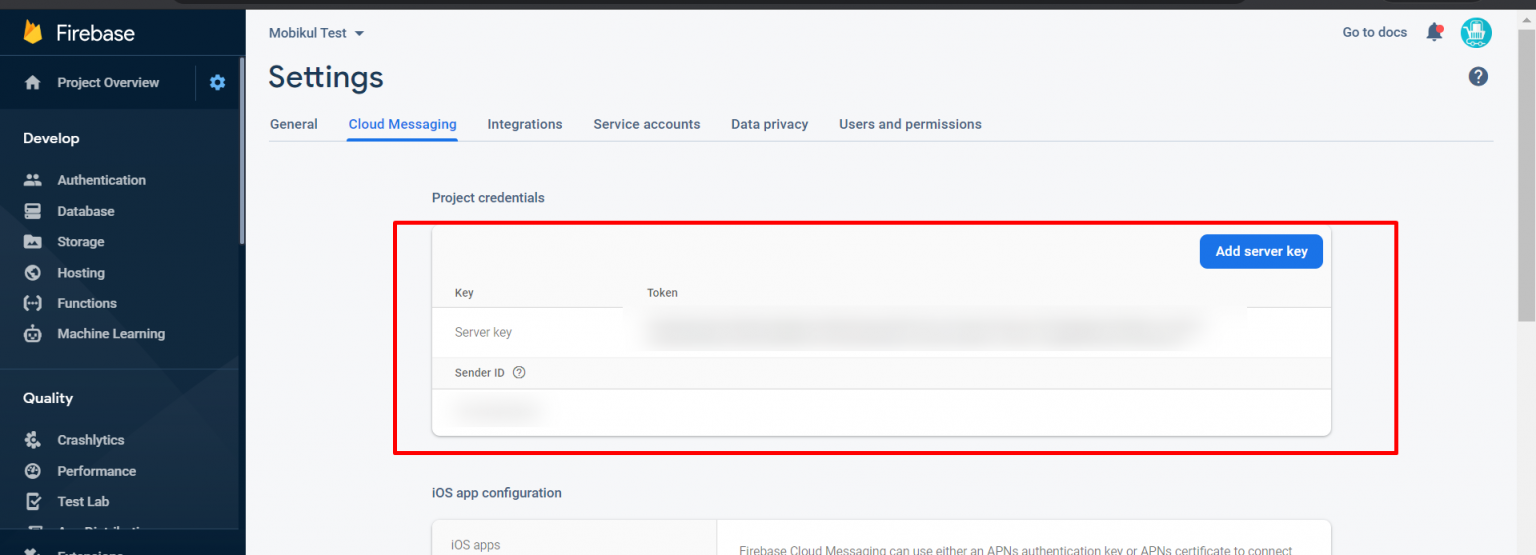 Generating google-service file to enable FCM(Firebase cloud messaging ...