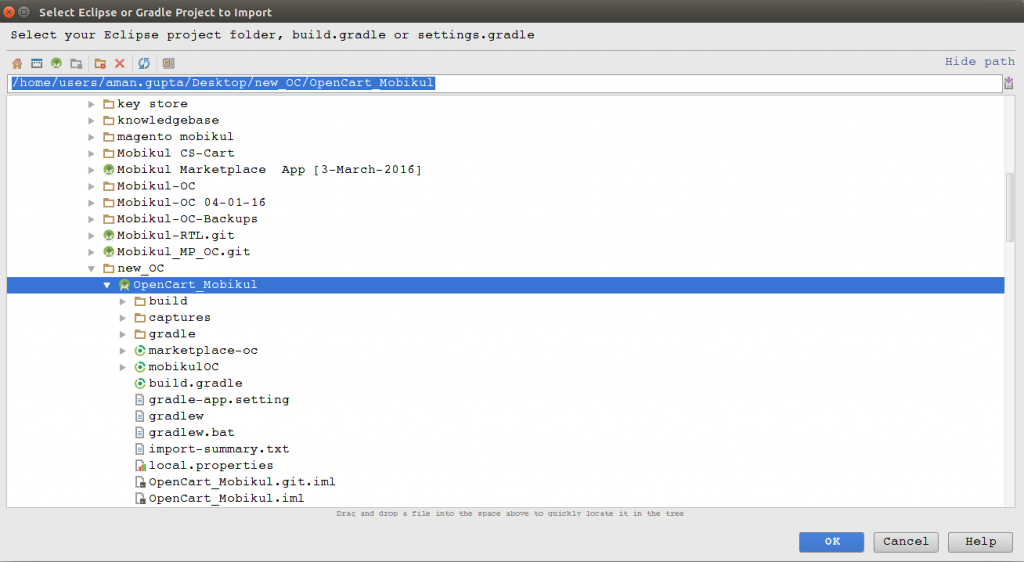 How to open and run the application on android studio Mobikul FAQ