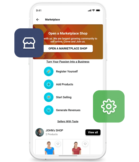 Marketplace landing Page