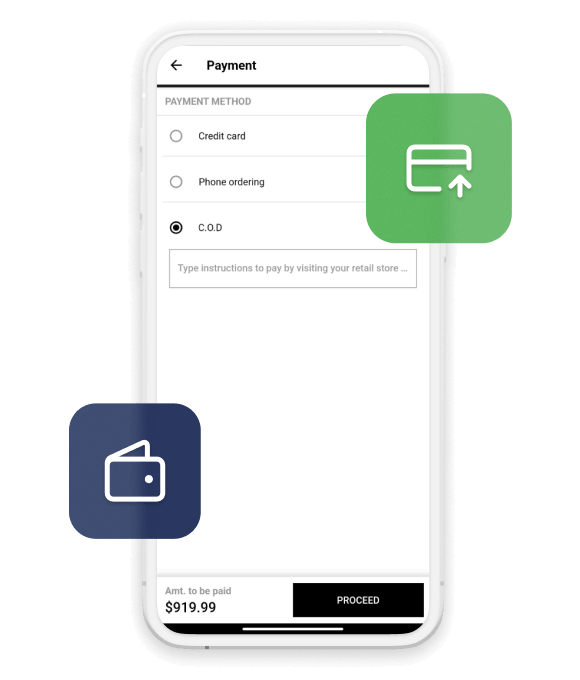 Multiple Payment Method Available