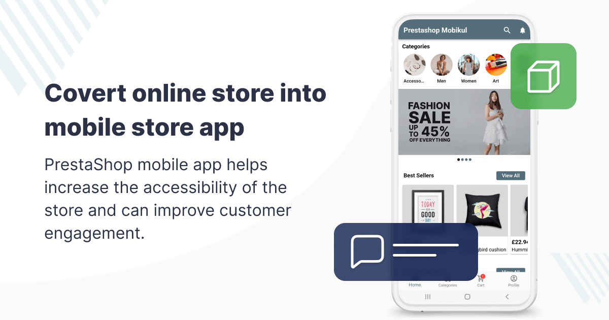 PrestaShop Native Mobile App Builder | Android & iOS
