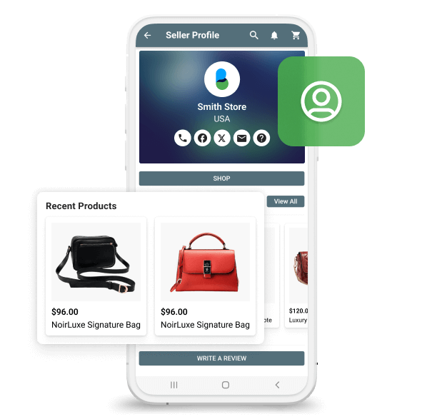 Separate Seller Profile Page