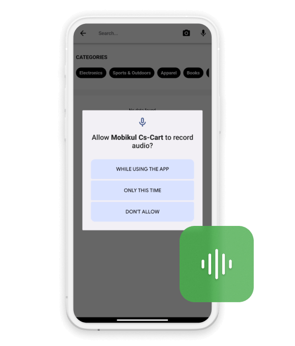 Find Products Via Voice Search