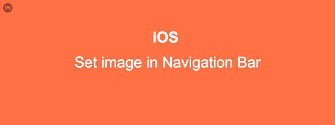 Set image in Navigation Bar Set image in Navigation Bar