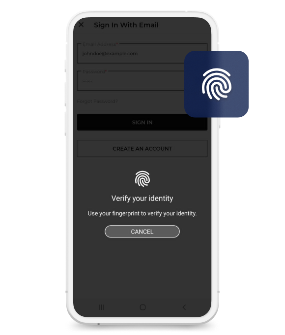 Sign-in via Finger Print