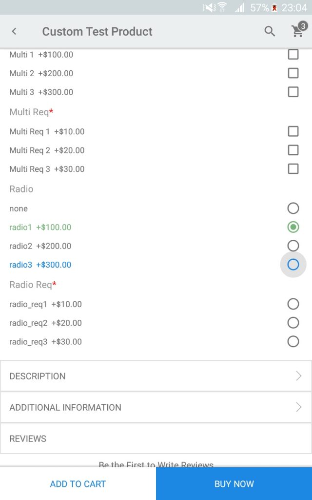 Changing radio button and checkbox color and appearance Mobikul