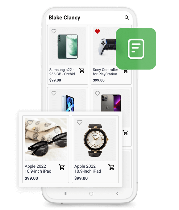 Seller’s Collection Page