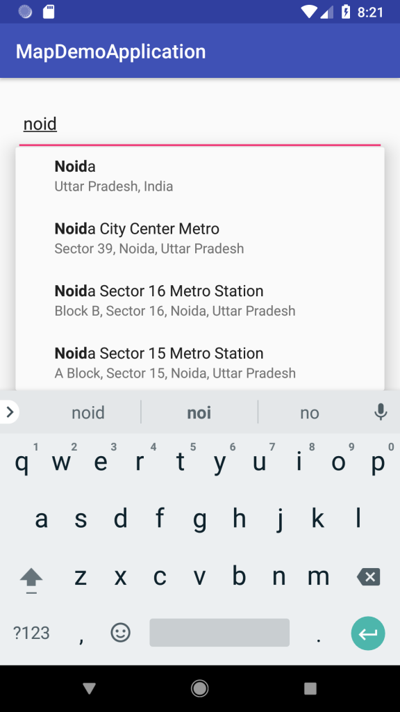 Android Auto Place Suggestion ( using Google APIs) Mobikul