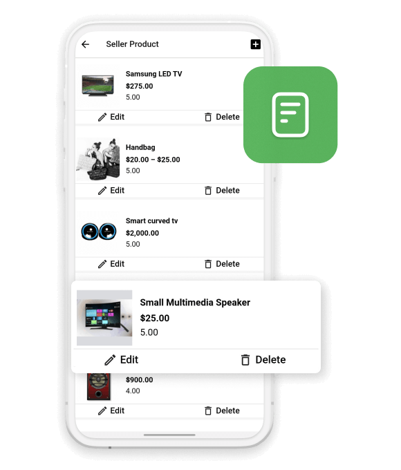 Seller’s Collection Page