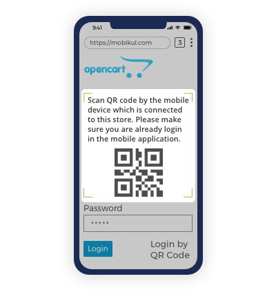 QR code scanning on mobile phone correct mark finish with coins