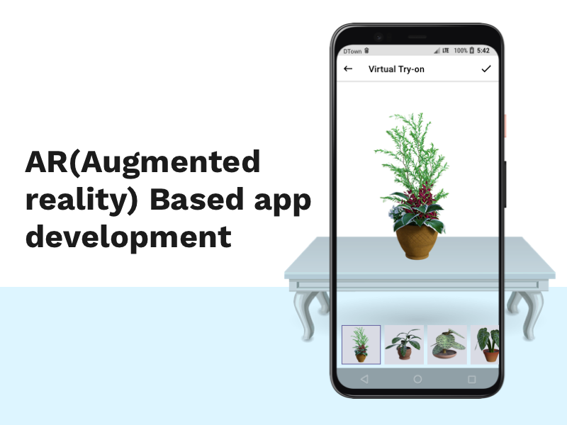 AR(Augmented reality) Based app development
