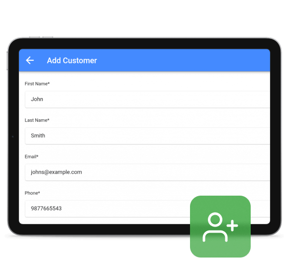 Add New Customer Add New Customer