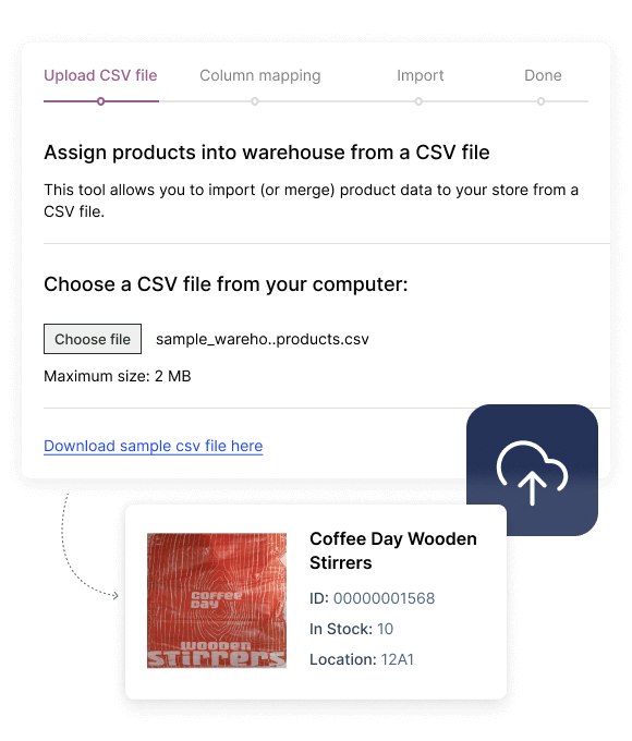 Bulk Product Assignment to Warehouse
