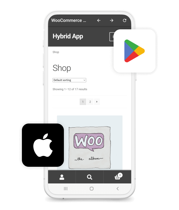 Hybrid Mobile App for WooCommerce
