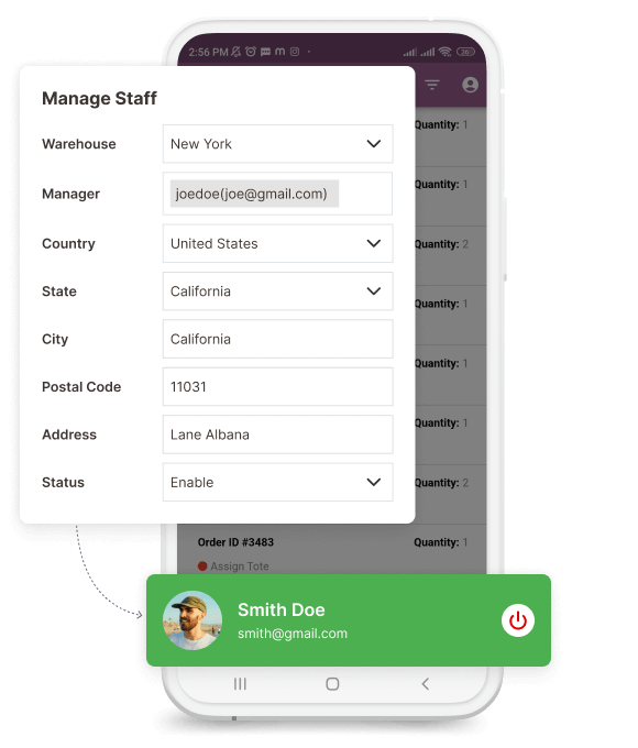 Warehouse Manager Registration