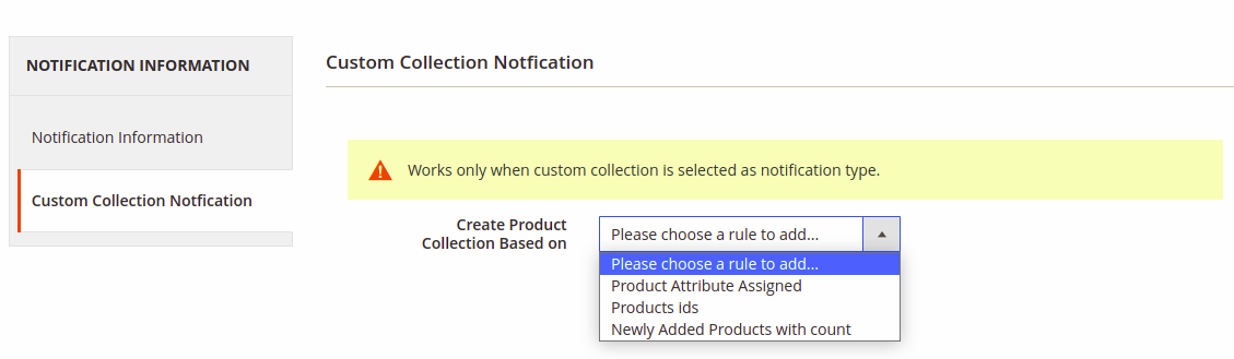 Custom push notification