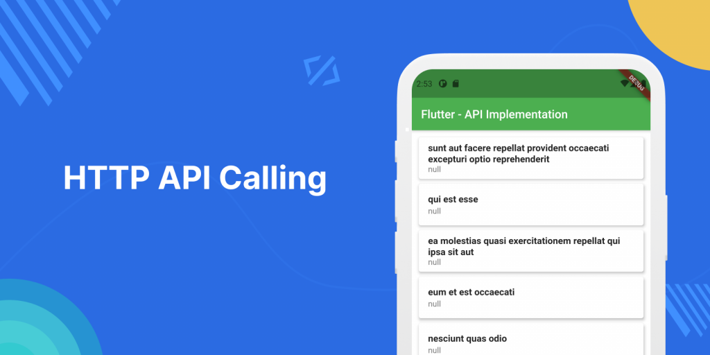 HTTP API calling