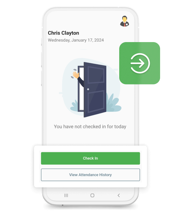 Employee Mark Attendance via Mobile
