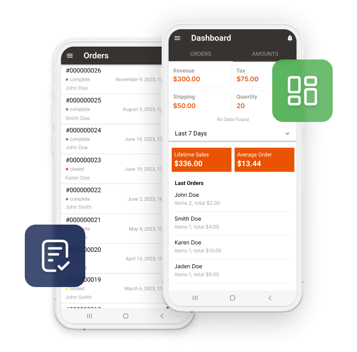 Magento 2 Backoffice Mobile App
