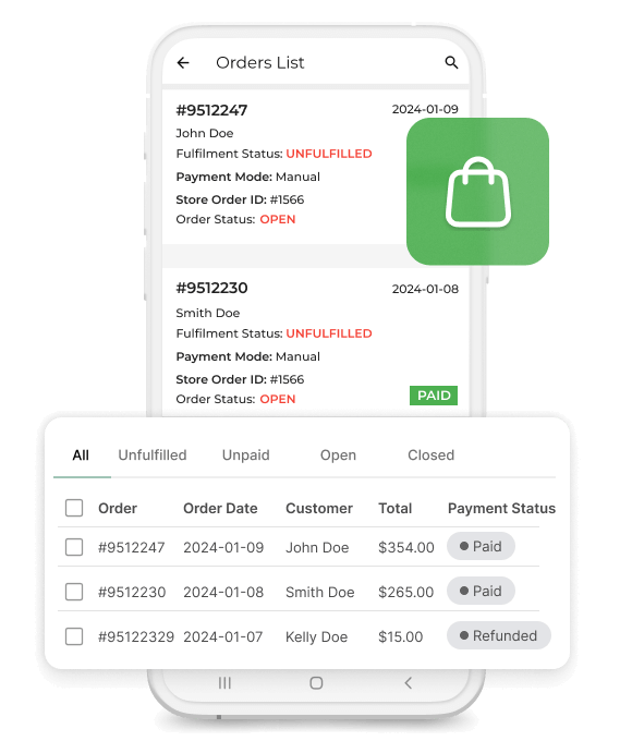 Manage Orders and Products Manage Orders and Products