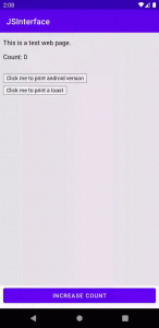 JavaScript Interface for Android Webview - Mobikul