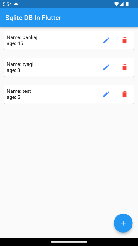 How to Store data in Sqlite in Flutter