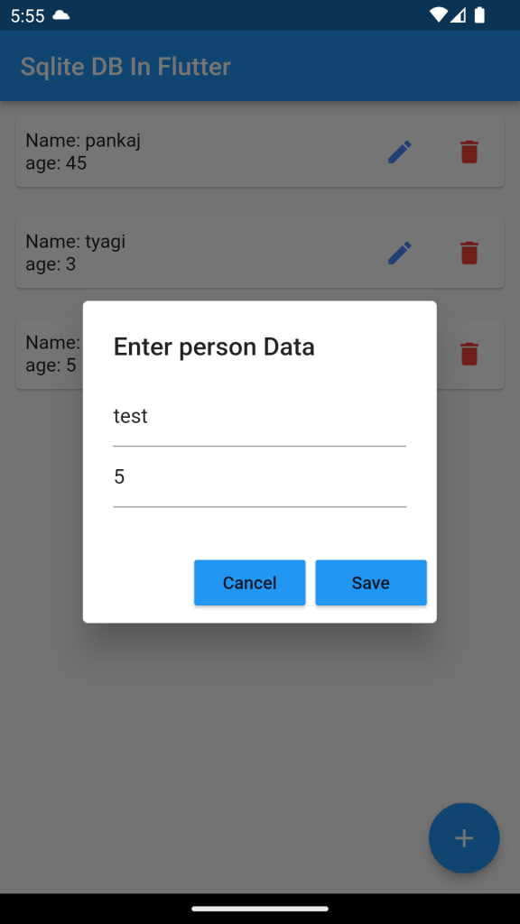 How to Store data in Sqlite in Flutter