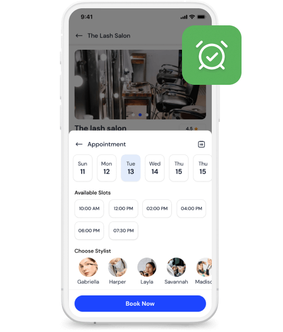 Real-Time Availability for Eyelash Booking App