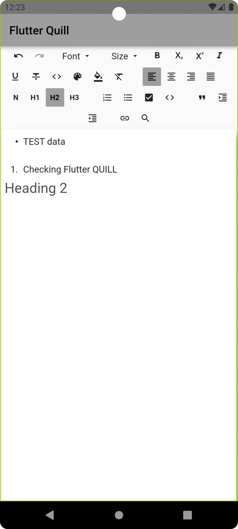 Flutter Quill Mobikul