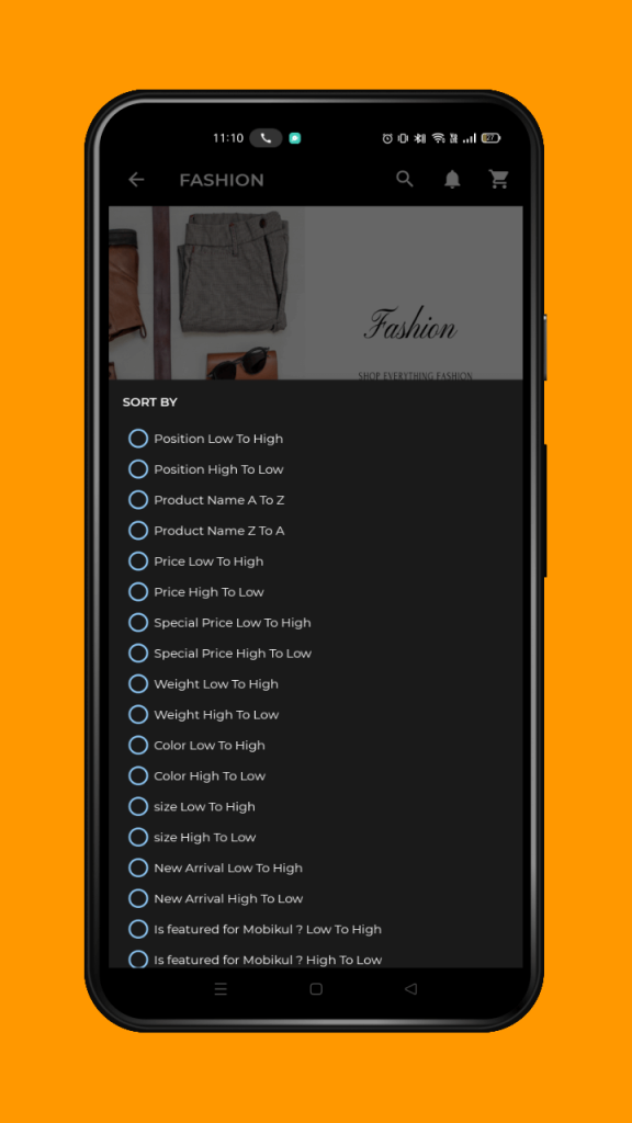 alladin-app-sort-products-by