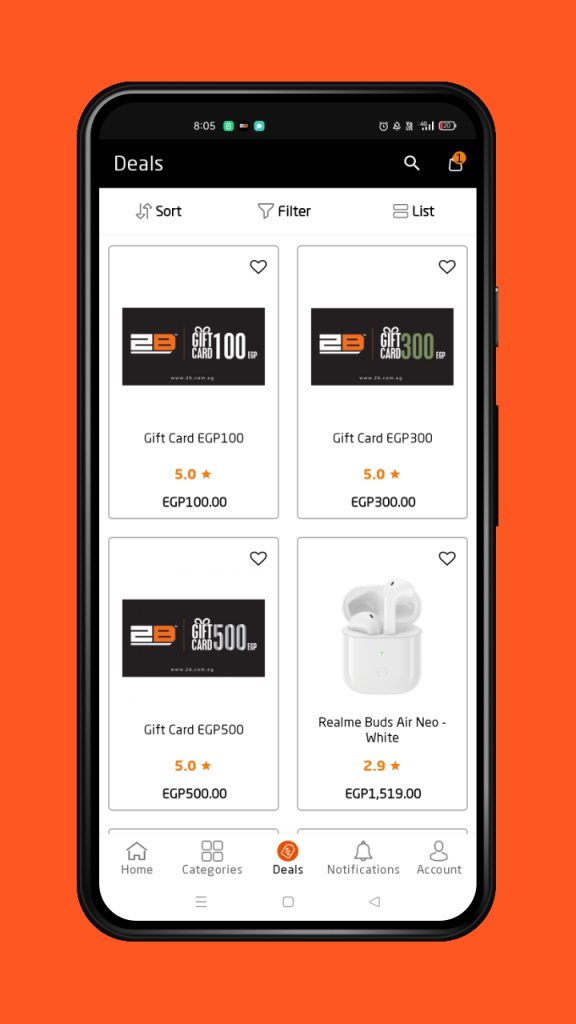 2B Case Study | Egypt Electronics Store Mobile App