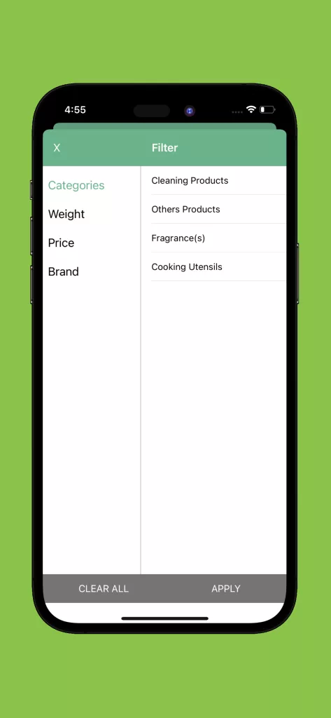 ojamea-app-filter-categories