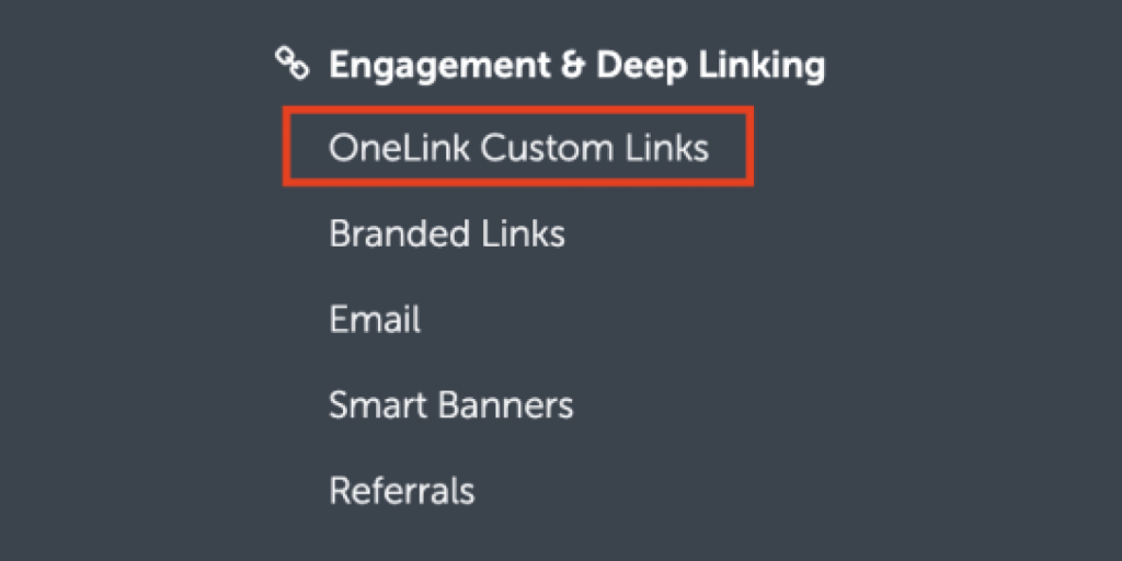 OneLink Custom Links