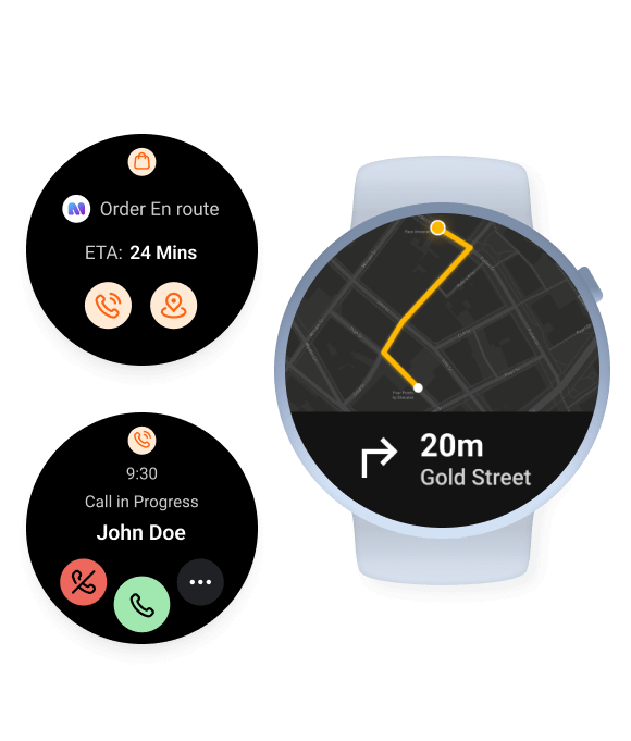 Real Time Order Tracking  for Wearable App Development