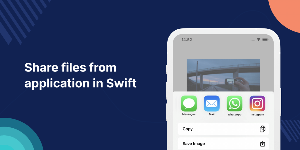Share files from application in Swift
