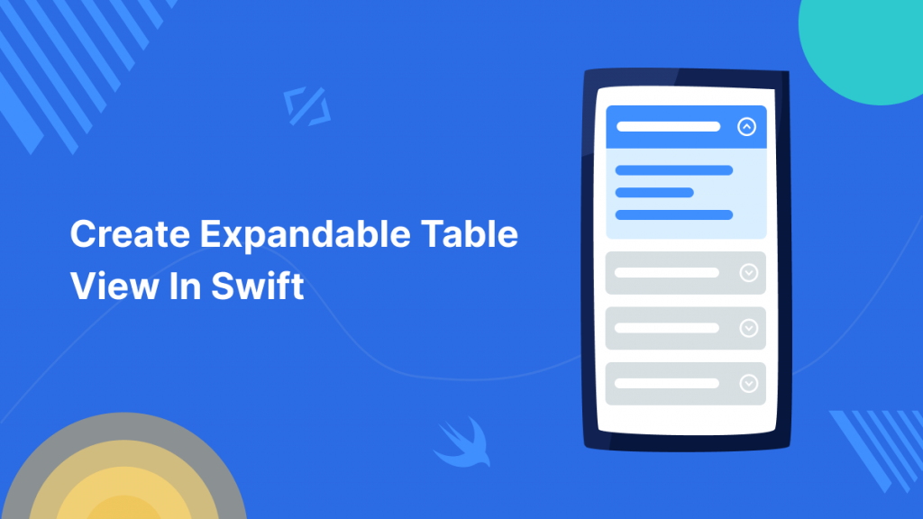 Create Expandable Table View In Swift